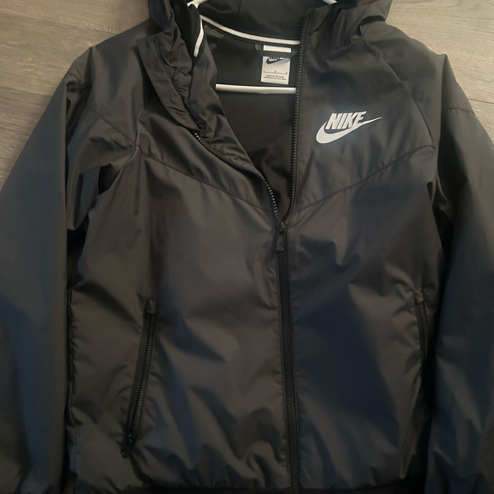 Nike Black and Gray Windbreaker